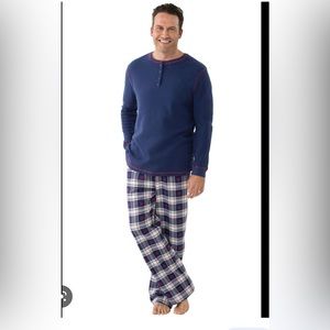 Dark blue men’s Thermal top PJ.
